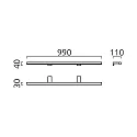 Helestra LED Wall luminaire GAIA 99 LED Mirror lamp IP 44 chrome