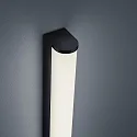 Helestra bath luminaire PONTO IP44, black matt, white 