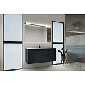 Helestra bath luminaire PONTO IP44, black matt, white 