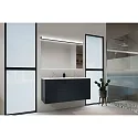 Helestra bath luminaire PONTO IP44, black matt, white 