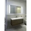 Helestra wall luminaire COSI IP30, satined, black matt dimmable