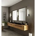 LED Wall luminaire LOOM 60 LED Mirror lamp IP44 black matt