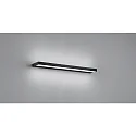 LED Wall luminaireSLATE 60 LED Mirror lamp IP44 black matt