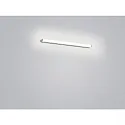 Helestra mirror luminaire LADO-S  60 short, switchable, slim, with diffuser IP44, chrome, white 