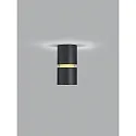 ceiling luminaire ROK 1 flame, direct / indirect, focusable IP20, gold matt, black matt dimmable
