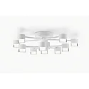 Helestra ceiling luminaire KALA 11 flames, rigid IP20, white matt dimmable