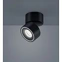 ceiling luminaire NAKA 15W 1 flame, adjustable IP20, black matt dimmable