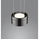 Helestra pendant luminaire ODA IP20, black chrome dimmable
