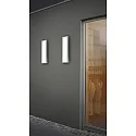 Helestra outdoor wall luminaire SCALA square IP44, graphite, white 