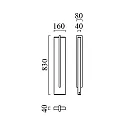 Helestra OKI Bollard IP54 graphite