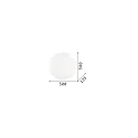 Ideal Lux Ceiling luminaire SIMPLY PL4 Wall luminaire, 4 flames, E27, white