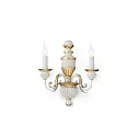 Wall luminaire FIRENZE AP2, 2 flames, E14, antique white