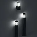 Ideal Lux Outdoor wall luminaire TRONCO AP1, E27, anthracite
