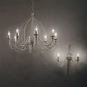 Ideal Lux Wall luminaire CORTE AP2, 2 flames, E14, antique white