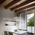 Pendant luminaire AUDI-80 SP5, 5 flames, G9, 40W, chromee