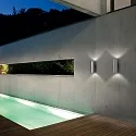 Ideal Lux Outdoor luminaire GUN AP2 BIG Wall luminaire, 2 flames, E27, aluminum