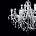 Chandelier FLORIAN SP12, 12 flames, E14, chrome