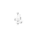 Ideal Lux Pendant luminaire PEGASO SP3, 3 flames, E14, white