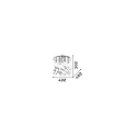 Ceiling luminaire MOONLIGHT PL8, 8 flames, G9, 40W