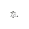Ceiling luminaire MOONLIGHT PL12, 12 flames, G9, 40W