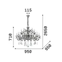 Chandelier COLOSSAL SP15, 15 flames, E14
