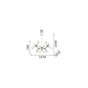 Ideal Lux Pendant luminaire NODI BIANCO SP15, 15 flames, E14, chromee