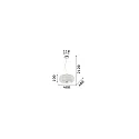 Ideal Lux pendant luminaire PASHA SP6 6 flames E14 IP20, chrome