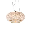pendant luminaire PASHA SP6 6 flames E14 IP20, gold