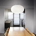 Ideal Lux Pendant luminaire CANDY SP1 D50, E27, Ø50cm, white