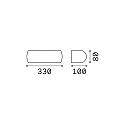 Ideal Lux Wall luminaire GIOVE AP1, E27, anthracite