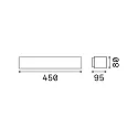 Ideal Lux Wall luminaire ANDROMEDA AP2, 2x E27, anthracite