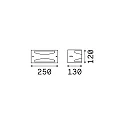 Ideal Lux Wall luminaire REX-3 AP1, E27, anthracite