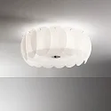 Ideal Lux Ceiling luminaire OVALINO PL8, 8 flames, E27, white