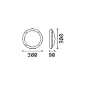 Outdoor luminaire LUCIA-1 AP1 Wall luminaire, 1 flame, E27, white
