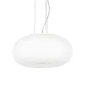 Pendant luminaire ULISSE SP3 D52, 3 flames, E27, Ø 52cm, white