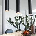Pendant luminaire LOOK, IP20, Ø 6cm, incl. GU10 MR16 28W 3000K, copper