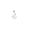 Pendant luminaire EDISON SP1, E27, 60W, white