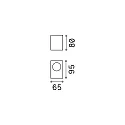 Outdoor luminaire UP AP1 Wall luminaire, 1 flame, G9, 40W, anthracite