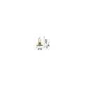 Ideal Lux Wall luminaire CHALET AP2, 2 flames, E14, beige