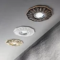 Ideal Lux Recssed light for ceilings POLKA, with plaster-decoration, IP20, GU10 max. 50W, matt white