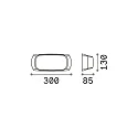 Ideal Lux LED wall luminaire FRANCY-2 AP1, E27, gray