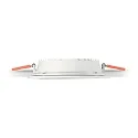 Ideal Lux LED recessed area light GROOVE SQUARE, IP20, 22.7cm, 30W 3000K 2450lm 110°, white