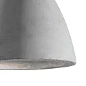 Ideal Lux Pendant luminaire OIL-6, Ø 25cm / H 12.5cm, E27 max. 15W, concrete, cement grey / black