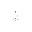 Ideal Lux Pendant luminaire OIL-6, Ø 25cm / H 12.5cm, E27 max. 15W, concrete, cement grey / black