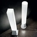 Ideal Lux Outdoor floor luminaire EDO OUTDOOR ROUND, IP44, height 80cm, GX53 max. 15W, white