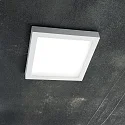 Ideal Lux LED wall / ceiling luminaire UNIVERSAL SQUARE, 22.5 x 22.5cm, 18W 3000K 1050lm, white