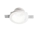 Recessed luminaire SAMBA ROUND, IP20, GU10, plaster, paintable, opening Ø 9cm