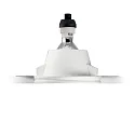 Recessed luminaire SAMBA ROUND, IP20, GU10, plaster, paintable, opening Ø 9cm