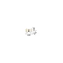 Ideal Lux Wall luminaire STRAUSS, 2 flames, E14, rose gold / clear glass / amber chrystal glass