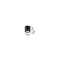 Ideal Lux Downlight MOOD ROUND QPAR111, Ø 15cm, incl. GU10 50W 2700K, pivotable, white / black on the inside